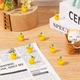 Утята пластиковые в стиле Happy Birthday (Тип3) 16x18mm комплект 50шт, Yellow - изображение 3