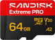 Karta pamięci Sandisk Extreme Pro microSD UHS-I 64GB (SDSQXCU-064G-GS6MA) - obraz 1