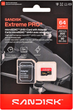 Karta pamięci Sandisk Extreme Pro microSD UHS-I 64GB (SDSQXCU-064G-GS6MA) - obraz 2