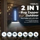 Электрический влагозащищенный уничтожитель насекомых YISSVIC HK-1, 4200V / 15W, 2-в-1 УФ-приманка и LED-подсветкой, защита IPX4, прибор против насекомых, лампа ловушка для насекомых - изображение 8