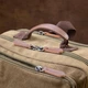Дорожній текстильний рюкзак унісекс Vintage на два відділення великий формат для подорожей зелений 59282 - зображення 9