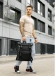 Мужской рюкзак-ролл Sambag RollTop LTT черно-оранжевый Oxford городской многофункциональный рюкзак 51941 - изображение 7
