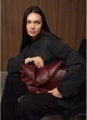 Женская сумка Sambag HOBO L бургунди большая из экокожи сумка хобо на плечо вместительная повседневная 70500 - изображение 5