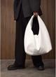 Женская сумка Sambag HOBO L белая из экокожи большая городская hobo-сумка 51925 - изображение 4