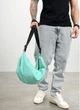Мужская сумка Sambag HOBO Bag-glove мятная через плечо вместительная с утепленными карманами 62284 - изображение 8
