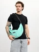 Мужская сумка Sambag HOBO Bag-glove мятная через плечо вместительная с утепленными карманами 62284 - изображение 10