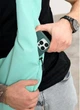 Мужская сумка Sambag HOBO WEAVE мятная через плечо вместительная для ноутбука 15.6 дюйма городская 62290 - изображение 8