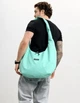 Мужская сумка Sambag HOBO WEAVE мятная через плечо вместительная для ноутбука 15.6 дюйма городская 62290 - изображение 12