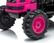 Автомобіль на акумуляторі Milly Mally Трактор з причепом Farmer Pink (5907090701099) - зображення 5