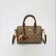 Жіноча сумка коричнева Coach Micro Rowan Satchel Crossbody Bag with Cherry Charm. сумка коач з фірмовим візерунком C - зображення 2