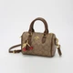 Жіноча сумка коричнева Coach Micro Rowan Satchel Crossbody Bag with Cherry Charm. сумка коач з фірмовим візерунком C - зображення 3
