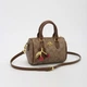 Жіноча сумка коричнева Coach Micro Rowan Satchel Crossbody Bag with Cherry Charm. сумка коач з фірмовим візерунком C - зображення 4