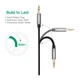 Кабель мультимедийный 3.5mm M to 3.5mm M 0.5m AV119 black Ugreen (10732) - изображение 7