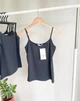 Майка Zara черная с тонкими бретельками, размер С - изображение 2