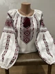 Стильна гуцульська вишиванка на білому домотканому полотні ручної роботи ж-3306-3307. L - зображення 3