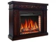 Каминокомплект ArtiFlame Delmona AF28S коньяк 3D эффект живого пламени и тления поленьев со звуком и обогревом - изображение 2