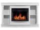 ТВ тумба с камином ArtiFlame Brittany AF25 белый 3D эффект живого пламени и тления поленьев со звуком и обогревом - изображение 1