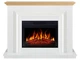 Каминокомплект ArtiFlame Marbelya AF23S белый эффект живого пламени со звуком и обогревом - изображение 1