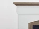 Каминокомплект ArtiFlame Woodley AF23BS белый дуб серый эффект живого пламени со звуком и обогревом - изображение 4