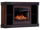 ТВ тумба с камином ArtiFlame Brittany AF25 коньяк 3D эффект живого пламени и тления поленьев со звуком и обогревом - изображение 2
