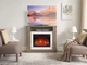 Каминокомплект ArtiFlame For Living AF23BS дуб серый эффект живого пламени со звуком и обогревом - изображение 9