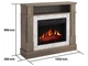 Каминокомплект ArtiFlame For Living AF23S дуб серый эффект живого пламени со звуком и обогревом - изображение 2