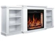 ТВ тумба с камином ArtiFlame Parliament AF28S белый 3D эффект живого пламени и тления поленьев со звуком и обогревом - изображение 4