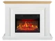 Каминокомплект ArtiFlame Marbelya AF23BS белый эффект живого пламени со звуком и обогревом - изображение 1