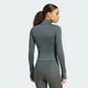 Женская олимпийка Optime Essentials Full-Zip adidas KT1257 (XL) серый (4069993366711) - изображение 3