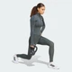 Женская олимпийка Optime Essentials Full-Zip adidas KT1257 (XL) серый (4069993366711) - изображение 5