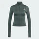 Женская олимпийка Optime Essentials Full-Zip adidas KT1257 (XL) серый (4069993366711) - изображение 8