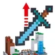 Конструктор Minecraft Большой алмазный меч с башней фигурками героев Крипером скелетом и свинкой 359 деталей Майнкрафт My World - изображение 7