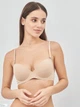 Бюстгальтер с косточками бесшовный с Push-up бесшовный brabrabra 076С 75A Нюд (6907207937990) - изображение 1