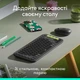 Комплект Logitech POP Icon Combo Bluetooth UA Graphite - зображення 4