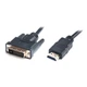 Кабель мультимедийный HDMI M to DVI M 1.8m 18+1pin REAL-EL - изображение 2