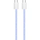 Дата кабель USB-C to USB-C 1.0m 60W 3.0А purple ColorWay - зображення 2