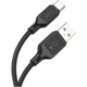 Дата кабель USB 2.0 AM to USB-C 1.0m Cool silicone X90 black HOCO - изображение 3
