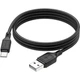 Дата кабель USB 2.0 AM to USB-C 1.0m Cool silicone X90 black HOCO - изображение 4