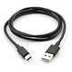 Дата кабель USB 2.0 AM to Type-C PVC 1m black Vinga - изображение 2