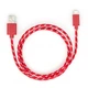 Дата кабель USB 2.0 AM to Lightning 2color nylon 1m red Vinga - изображение 1