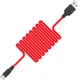 Дата кабель USB 2.0 AM to USB-C 1.0m 2A silicone X21 black+red HOCO - зображення 2