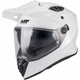 Туринговий ендуро мотошолом MT Helmets Track SV Pure A0 Gloss White S - зображення 1