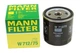 Масляный фильтр Ланос 1.5-1.6 MANN - W712/75 - изображение 1