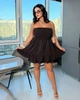 Платье-комбинезон женское стильное шоколадное 46-48 а880.5568 - изображение 4