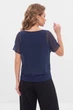 Майка+блуза женская однотонная темно-синего цвета Fashion размер 42 (217520) - изображение 3
