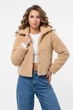 Куртка жіноча тедді демісезонна бежевого кольору Fashion розмір 44 (217470) - зображення 1