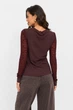 Кофта жіноча однотонна коричневого кольору Fashion розмір 44-46 (217577) - зображення 3