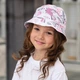 Панама Колибри белая с розовым для девочки 4-8 лет, размер 52-54см - изображение 1