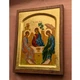 Писаная греческая икона Святая Троица (Ветхозаватная) 21×27 см - изображение 4