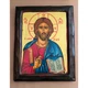 Писаная греческая икона Иисус Христос Спаситель 23,5×29 см - изображение 4